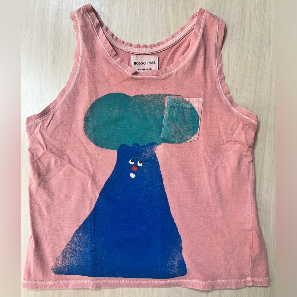 Kids Bobo Choses tank top with print, size 6-7 years